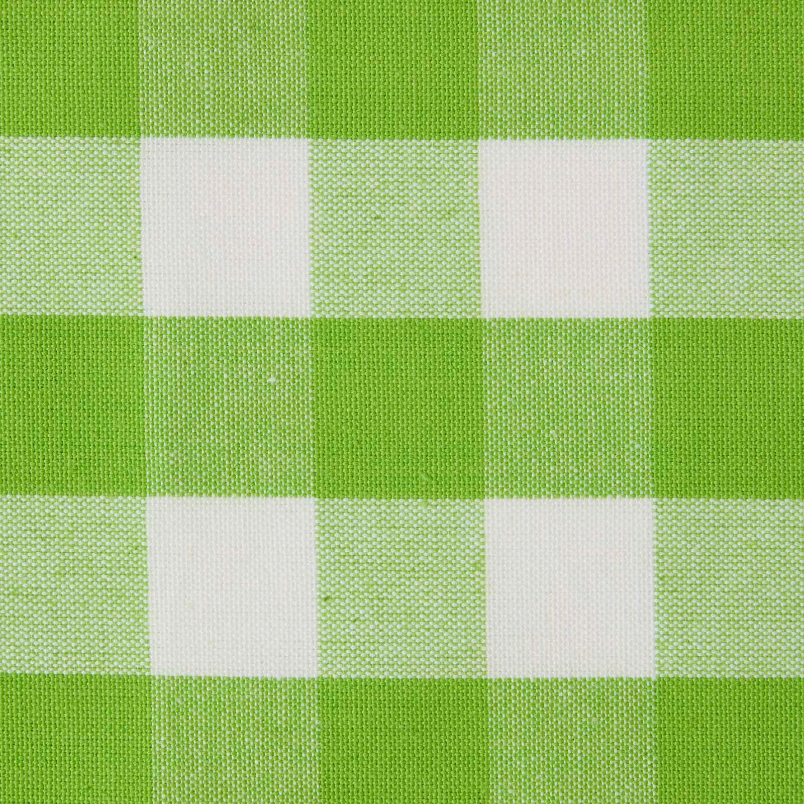 BAUMWOLLSTOFF Meterware grün-weiß kariert, 150 cm - Grün, Textil (150/100cm) - Homescapes
