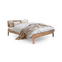 MASSIVHOLZBETT PENNY 140x200 MIT HOLZKOPFTEIL Wildeiche - Wildeiche, Holz (140/200cm) - byoak