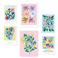 POSTER Set Mit 6 Botanica Schönen Sommer A3 & A4 Rahmenlos - Klar, Papier (29/3cm) - Nacnic