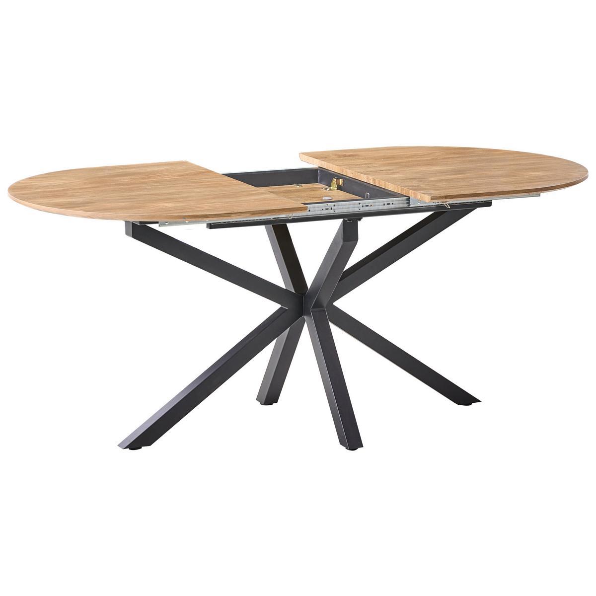 ESSTISCH ausziehbar Braun 140-180/90 cm Macquarie - Braun, Holzwerkstoff (140/90/75cm) - Beliani