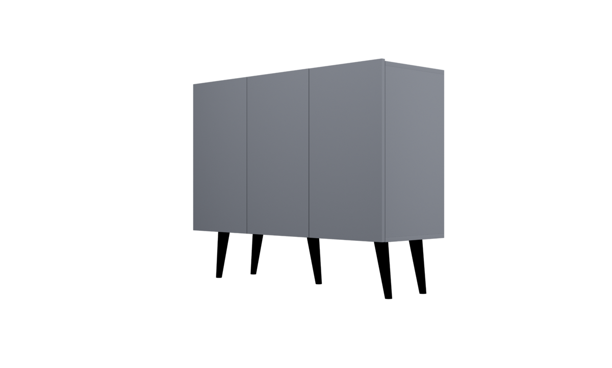 KOMMODE Toronto Grau 39,9/95,5/120 - Grau, Holzwerkstoff (40/96/120cm) - RAUMHIRSCH FURNITURE
