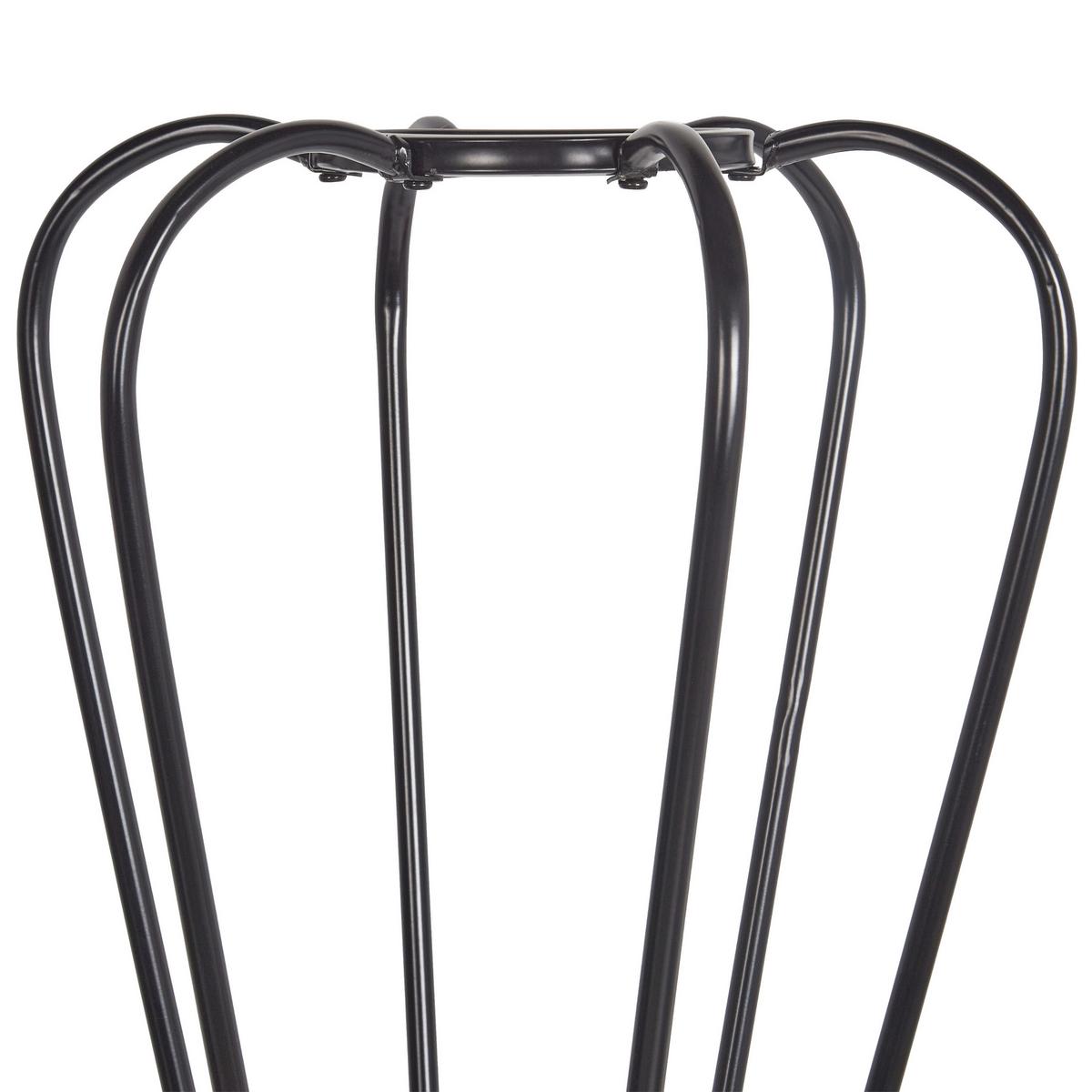 GARDEROBENSTÄNDER Metall schwarz 165 cm Ordway - Schwarz, Metall (42/165/42cm) - Beliani
