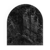 GLASPLATTE für Kamin 80x70 cm - Schwarz, Glas (80/70/0.4cm) - TULUP