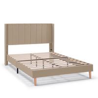 POLSTERBETT 140x190 cm Noelia, Beige - Beige, Textil (140/190cm) - VS Venta-stock