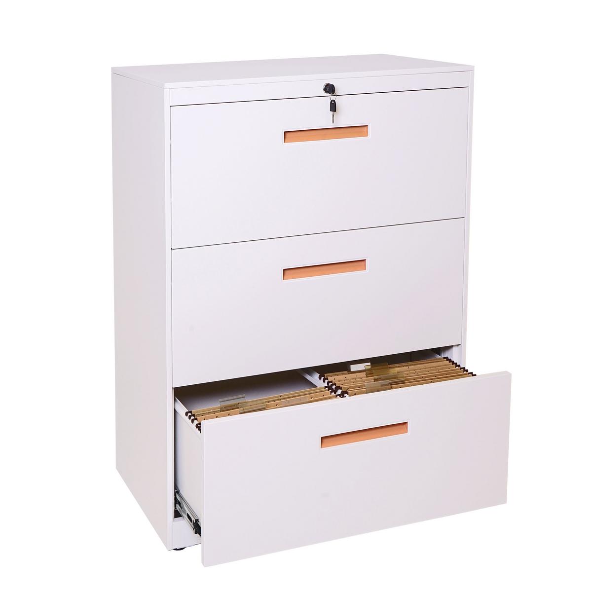 HÄNGEREGISTERSCHRANK White - Weiß, Metall (76/103/46cm) - MCW