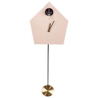 WANDUHR Rosa/Gold/Schwarz Arbaz - Pink/Goldfarben, Holzwerkstoff (24/63/10cm) - Beliani