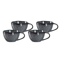 TASSEN Matera anthrazit 290 ml 4er Set - Grau, Keramik (0.29L) - Leonardo Living