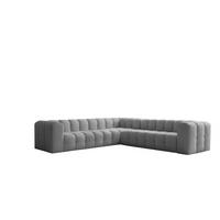 ECKSOFA Solvie In Tiffani - Grau, Holzwerkstoff/Textil (300/300cm) - Fun Möbel