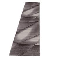 KURZFLORTEPPICH ASPEN, abstrakt, Braun, 80 x 300 cm - Braun, Textil (80/300cm) - KADIMA DESIGN
