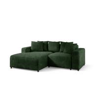 ECKSOFA Megan Xs In Stoff Poso - Dunkelgrün, Holzwerkstoff/Textil (240/165cm) - Fun Möbel