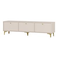 LOWBOARD TORINO 180x40,8x48,5 cm mit 3 Türen Beige - Beige, Holzwerkstoff (180/48.5/40.8cm) - MASSENO