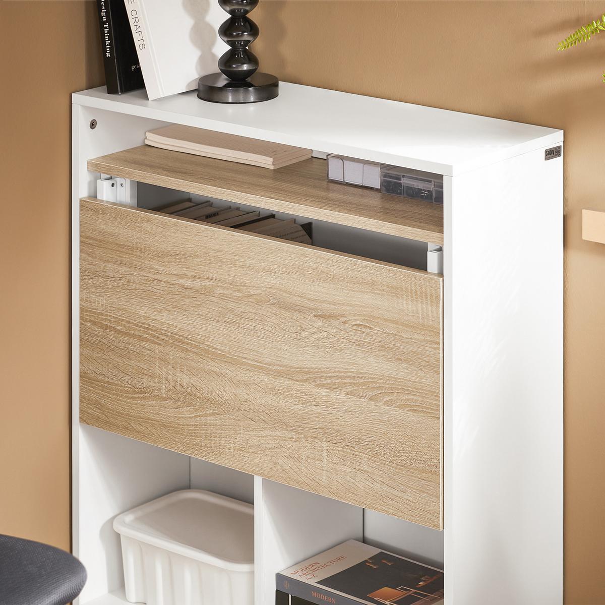KLAPPTISCH Weiß - Weiß, Holz/Holzwerkstoff (54/70/85cm) - SoBuy