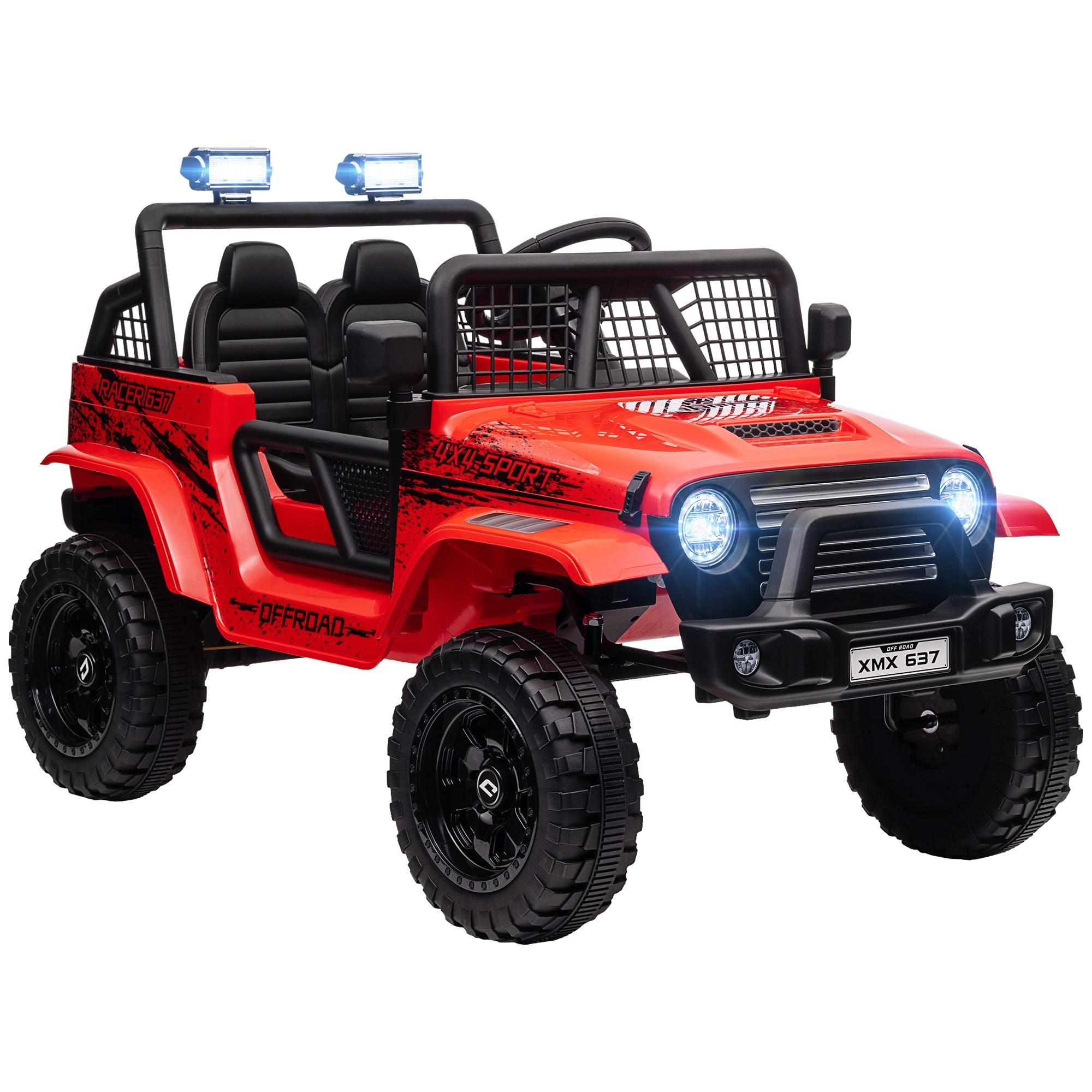 ELEKTRO Kinderauto - Rot, Metall (109/67/68.5cm) - AIYAPLAY