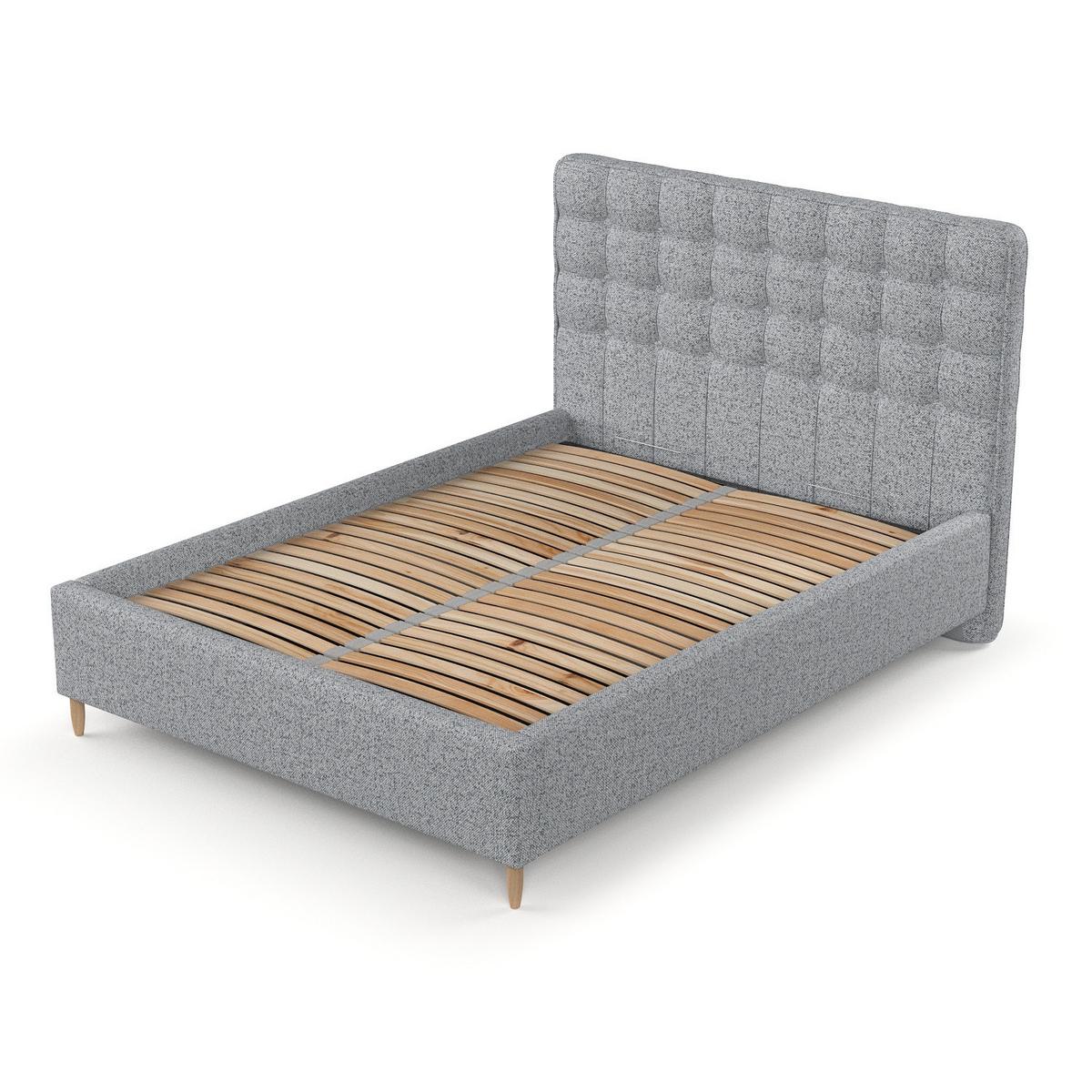 POLSTERBETT Paloma 140/200 cm Grau im Riva Stoff - Naturfarben/Grau, Holz/Holzwerkstoff (140/200cm) - AltaBeds