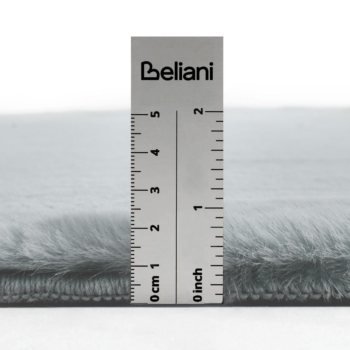 TEPPICH Hellgrau 160/160 cm Vantira - Hellgrau/Grau, Kunststoff (160/160cm) - Beliani