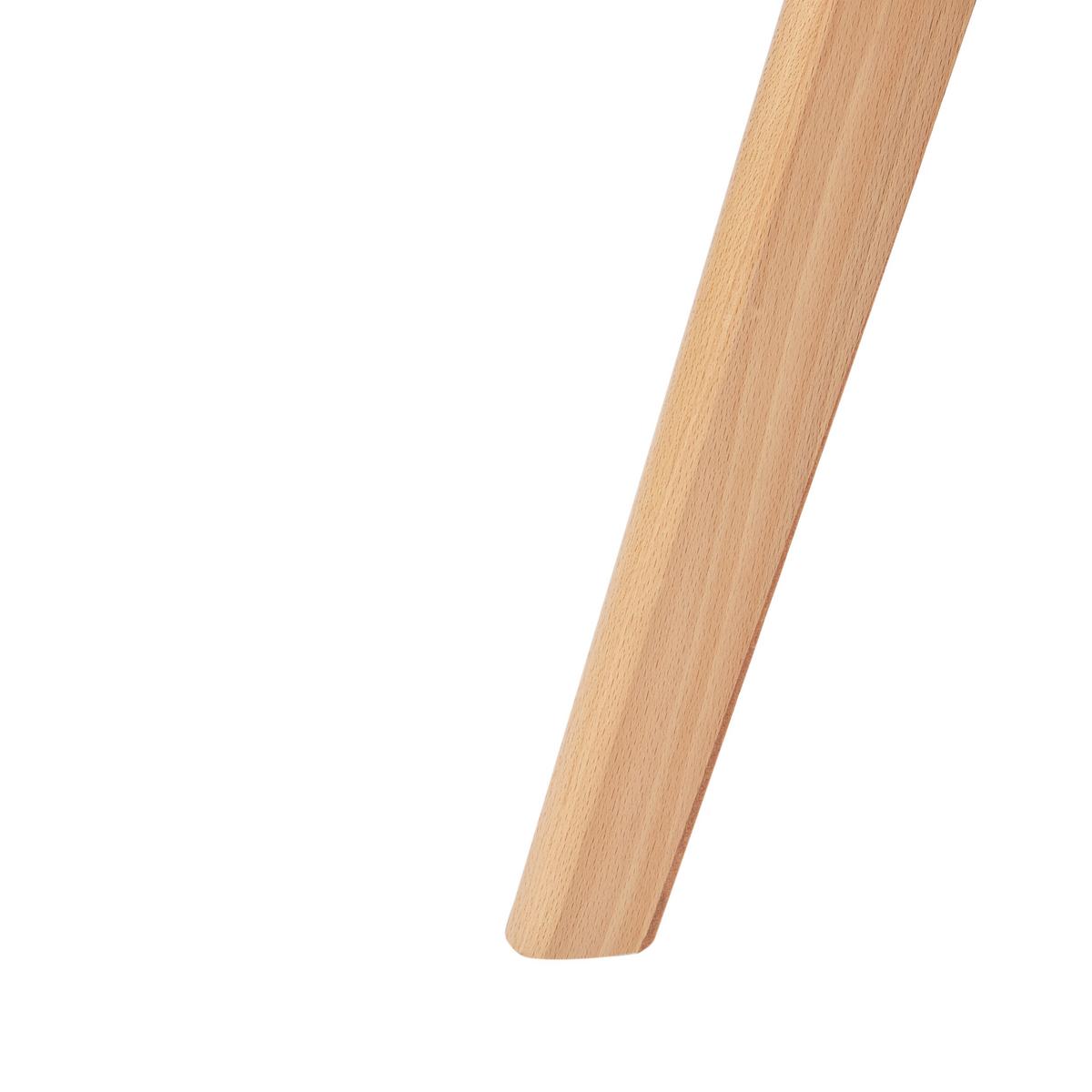 ESSTISCH Glas 180/90 cm Hudson - Hellbraun/Transparent, Glas (90/180/75cm) - Beliani