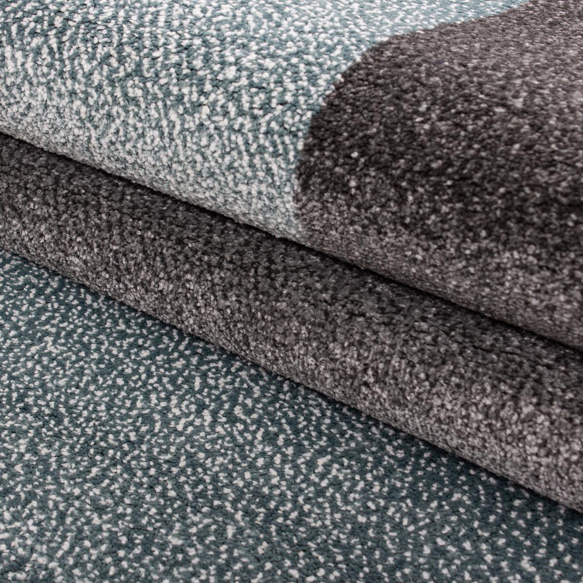 TEPPICH Kurzflor SOLDA in Blau, kariert, 140 x 200 cm - Blau, Textil (140/200cm) - KADIMA DESIGN