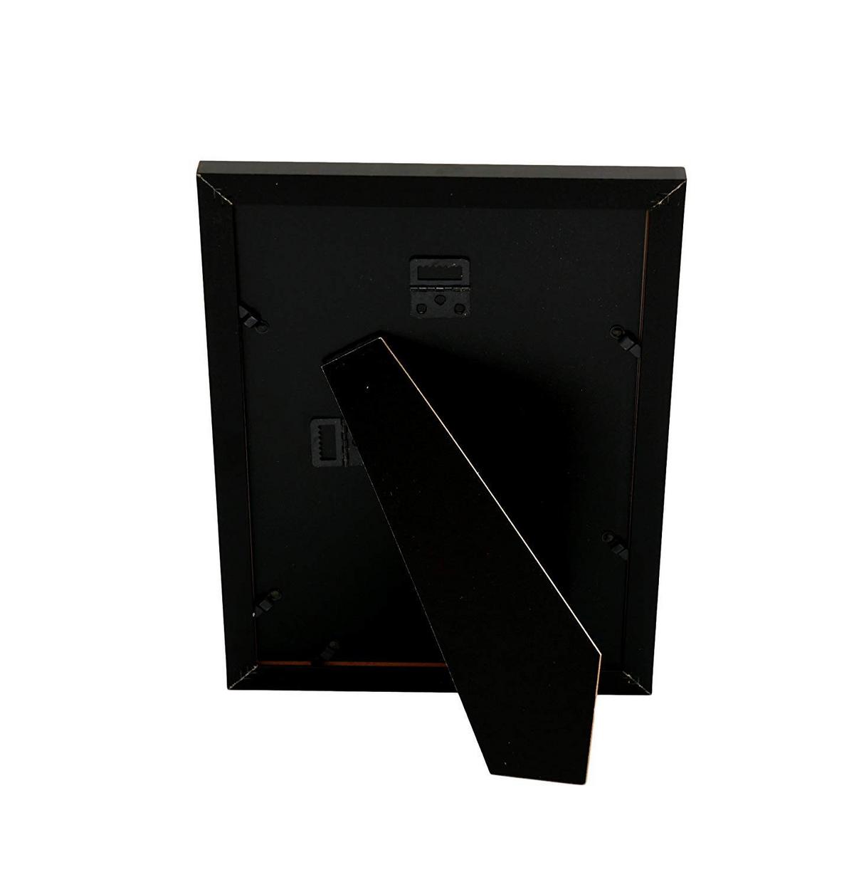 RAHMEN Set mit 2 aus MDF und Acrylglas Schutz und Aussteller für Fotografien, Bilder, Poster, Gemälde, Dekoration für Haus Farbe Schwarz A4 - Schwarz, Holz (21/3cm) - Nacnic