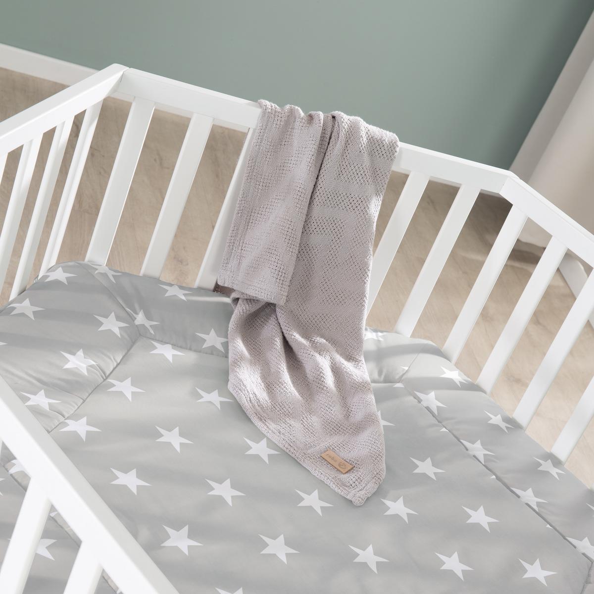 LAUFGITTER 6-eckig Little Stars - Weiß, Holzwerkstoff (118.5/72.5/103.5cm) - Roba