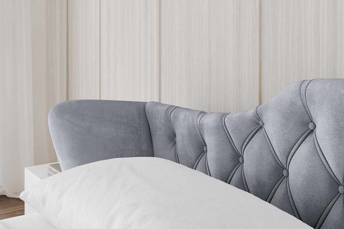 POLSTERBETT mit Bettkasten und Lattenrost, Bett mit Matratze H3/H4 - ZORAN-V1 120x200 Grau - Grau, Holzwerkstoff/Textil (120/200cm) - ALTDECOR