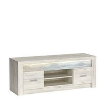 LOWBOARD ZERI 137/53/42 cm, Eiche Bianco - Eiche Bianco, Holzwerkstoff (137/53/42cm) - MASSENO