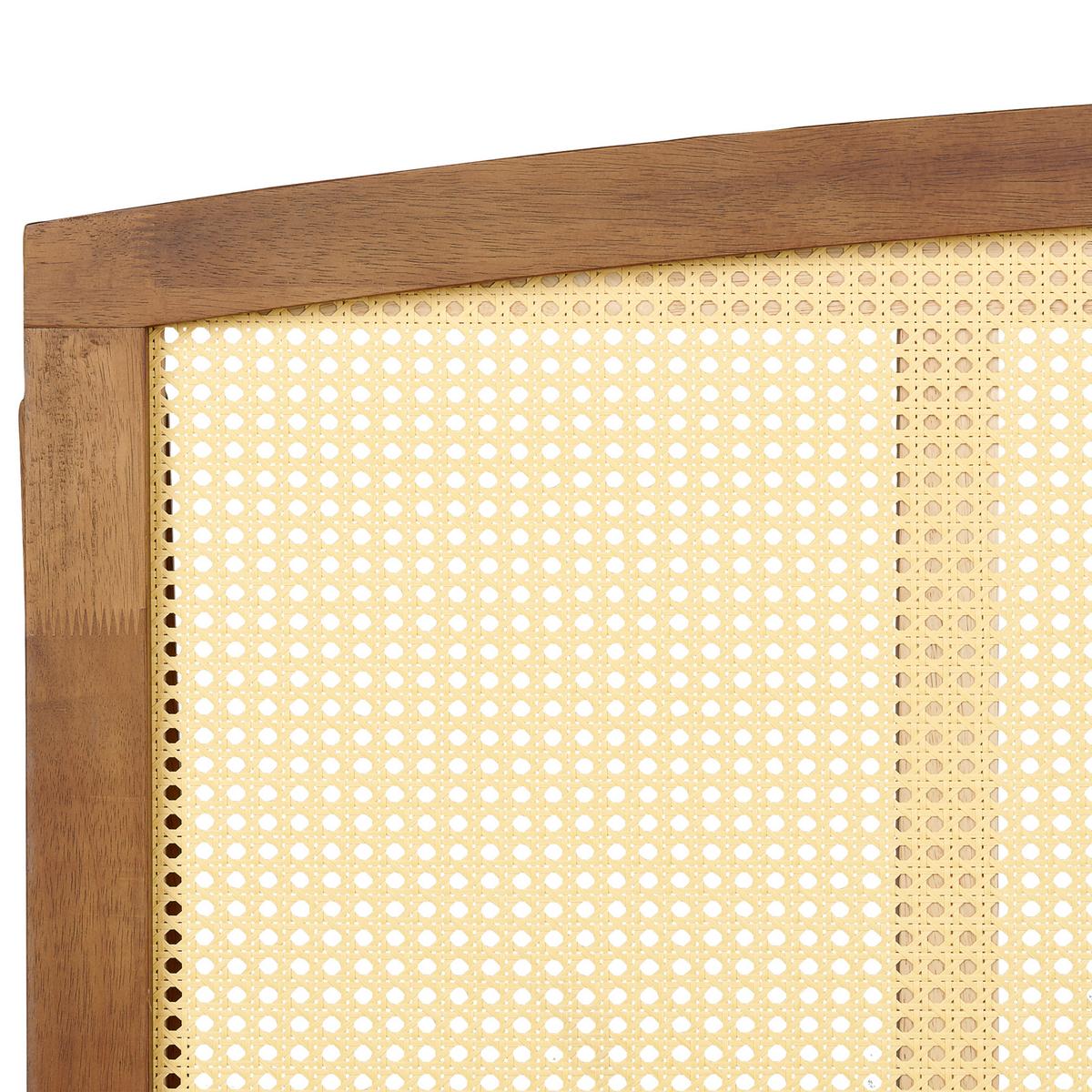 BETT mit Lattenrost 160/200 cm Gummibaumholz Braun Varzy - Braun, Holz (160/200cm) - Beliani