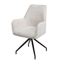 ESSZIMMERSTUHL Cremeweiß - Beige/Weiß, Textil (59/91/60cm) - MCW