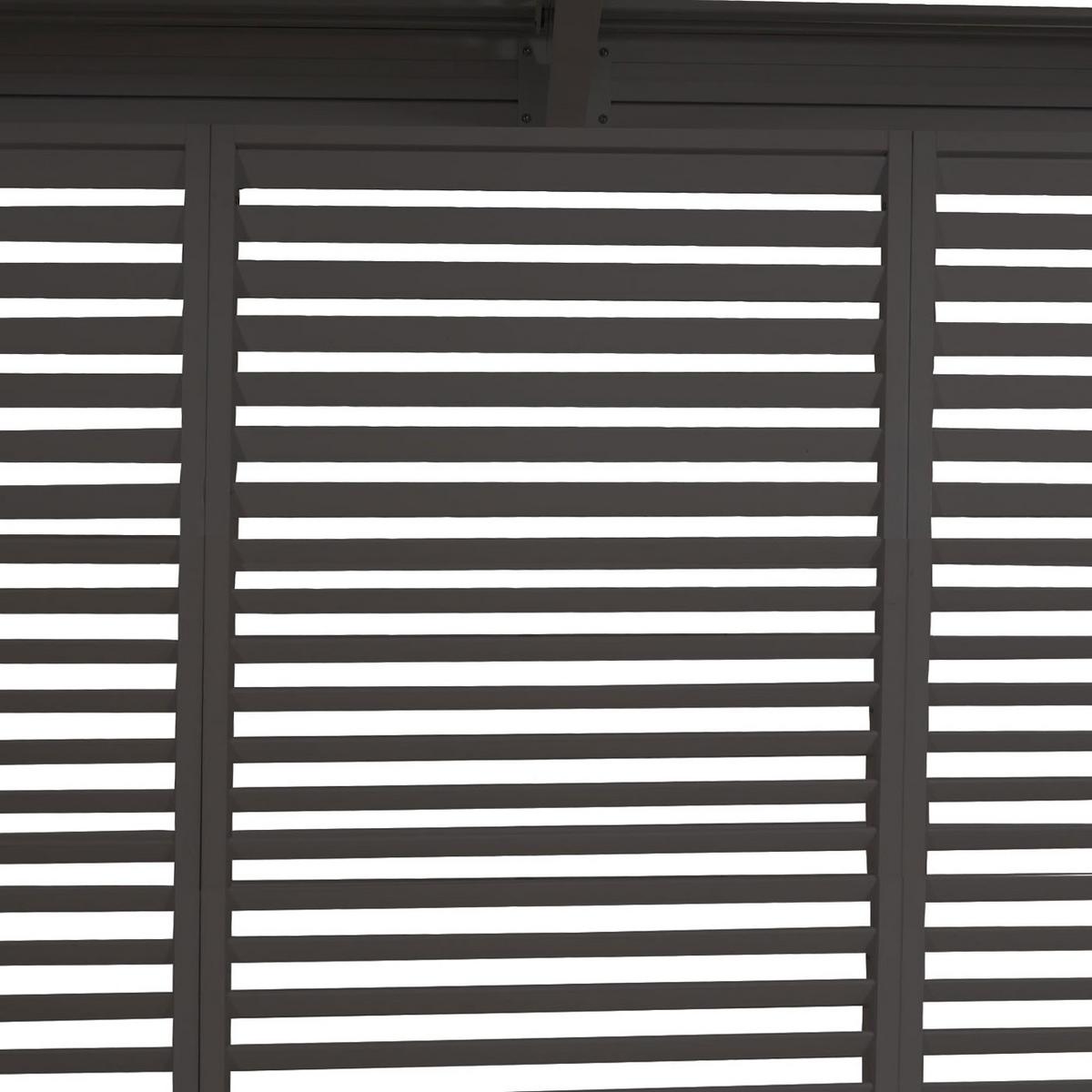 PANEELE FÜR PERGOLA Anthrazit 4er-Set-Set - Anthrazit, Metall (369/204/4cm) - MCW