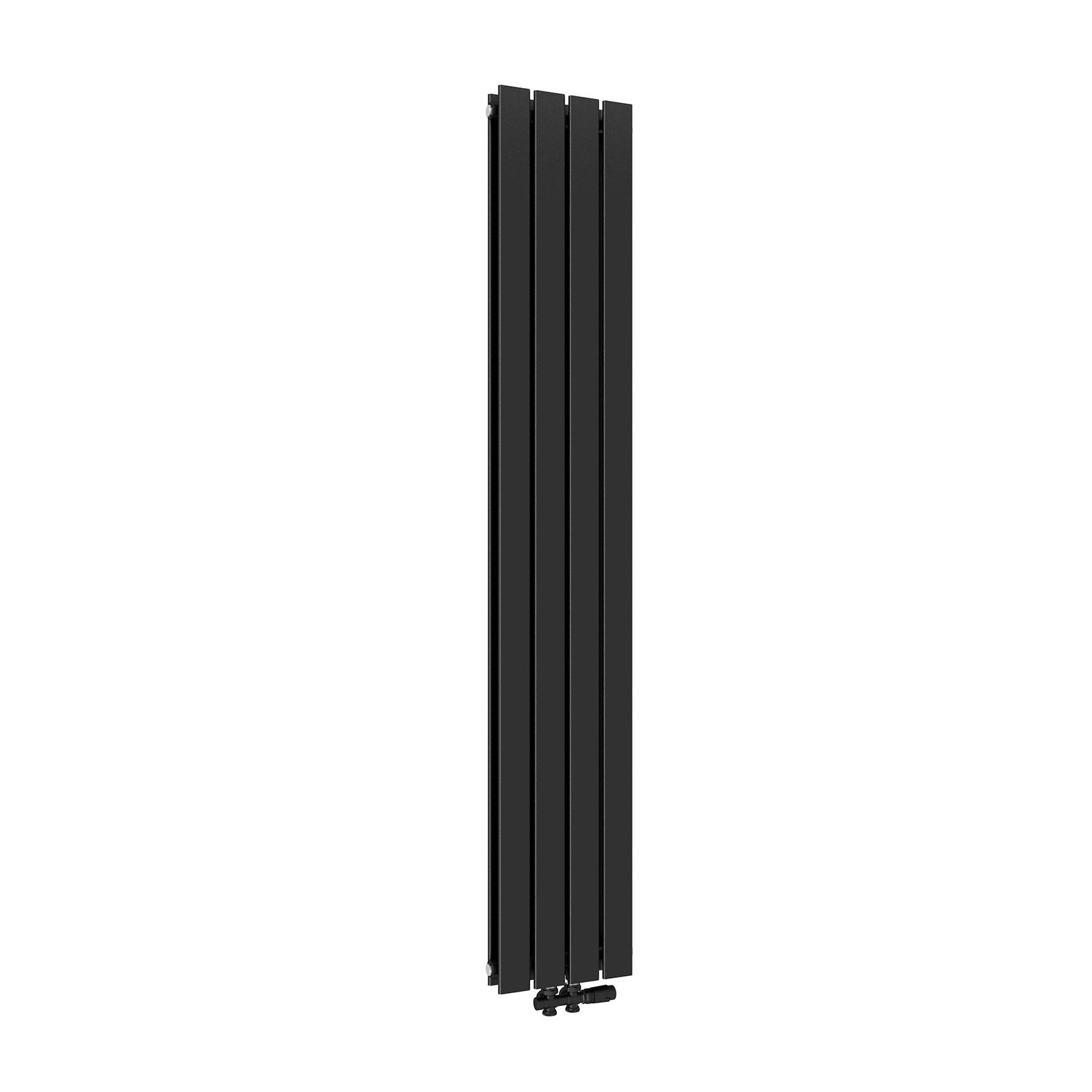 HEIZKÖRPER Flachheizkörper Schwarz 180/30/6,6 cm - Anthrazit, Metall (30/180/6.3cm) - EMKE