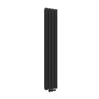 HEIZKÖRPER Flachheizkörper Schwarz 180/30/6,6 cm - Anthrazit, Metall (30/180/6.3cm) - EMKE