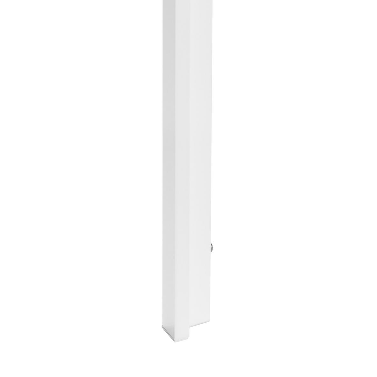 ESSTISCH Braun/Weiß 120/80 cm Mann - Hellbraun, Holzwerkstoff (120/80/75cm) - Beliani
