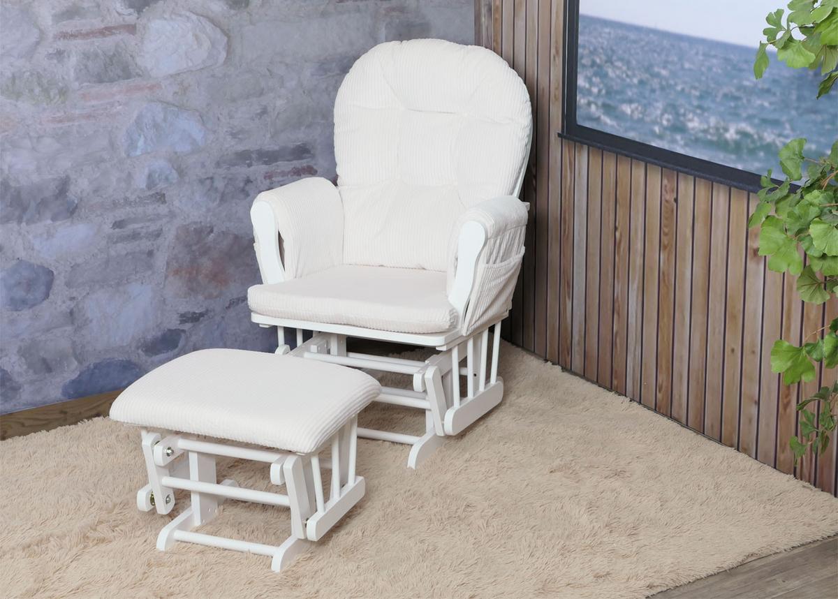 RELAXSESSEL Cremeweiß, Weiß - Weiß, Textil (74/103/71cm) - MCW