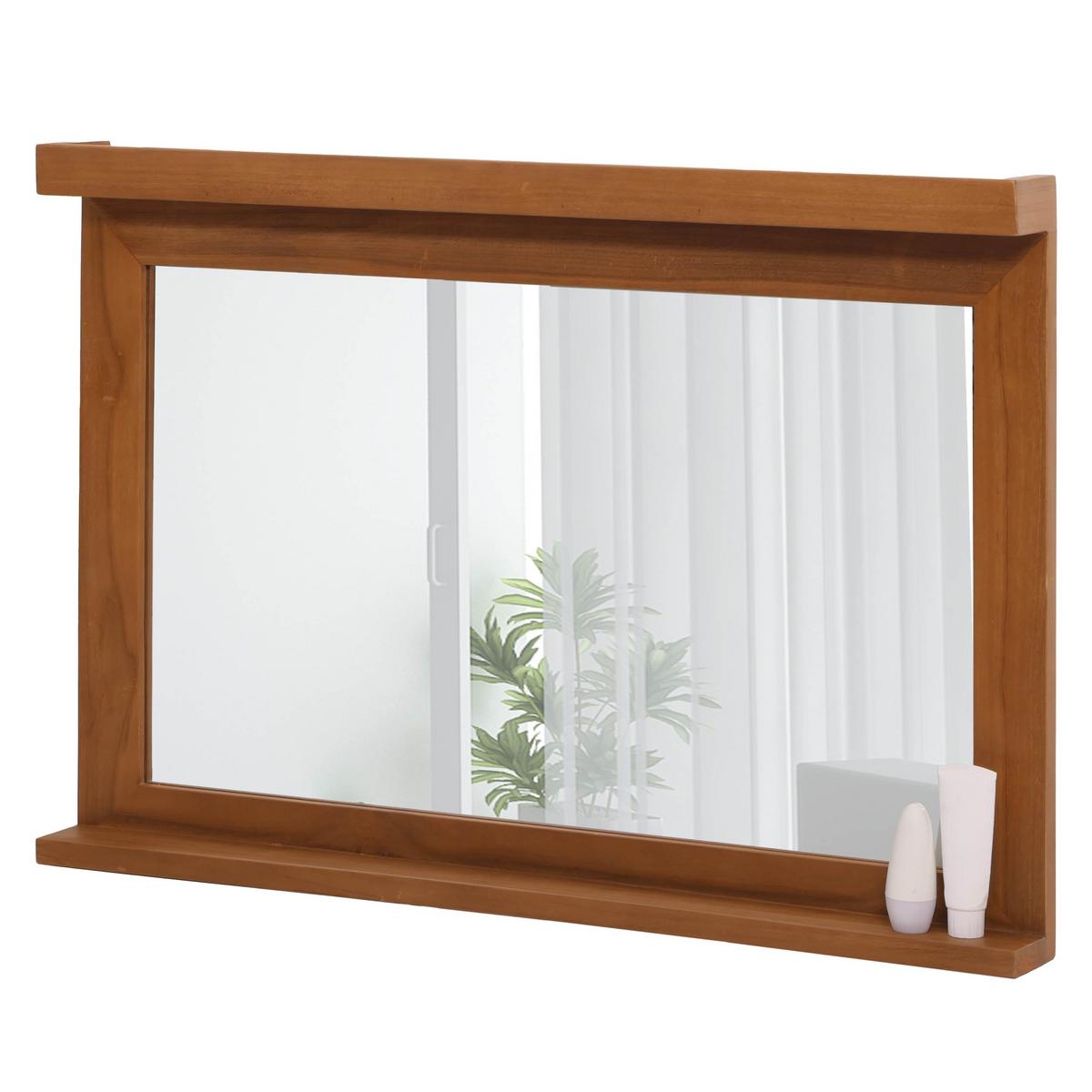 WANDSPIEGEL Braun - Braun, Holz (100/70/10cm) - MCW