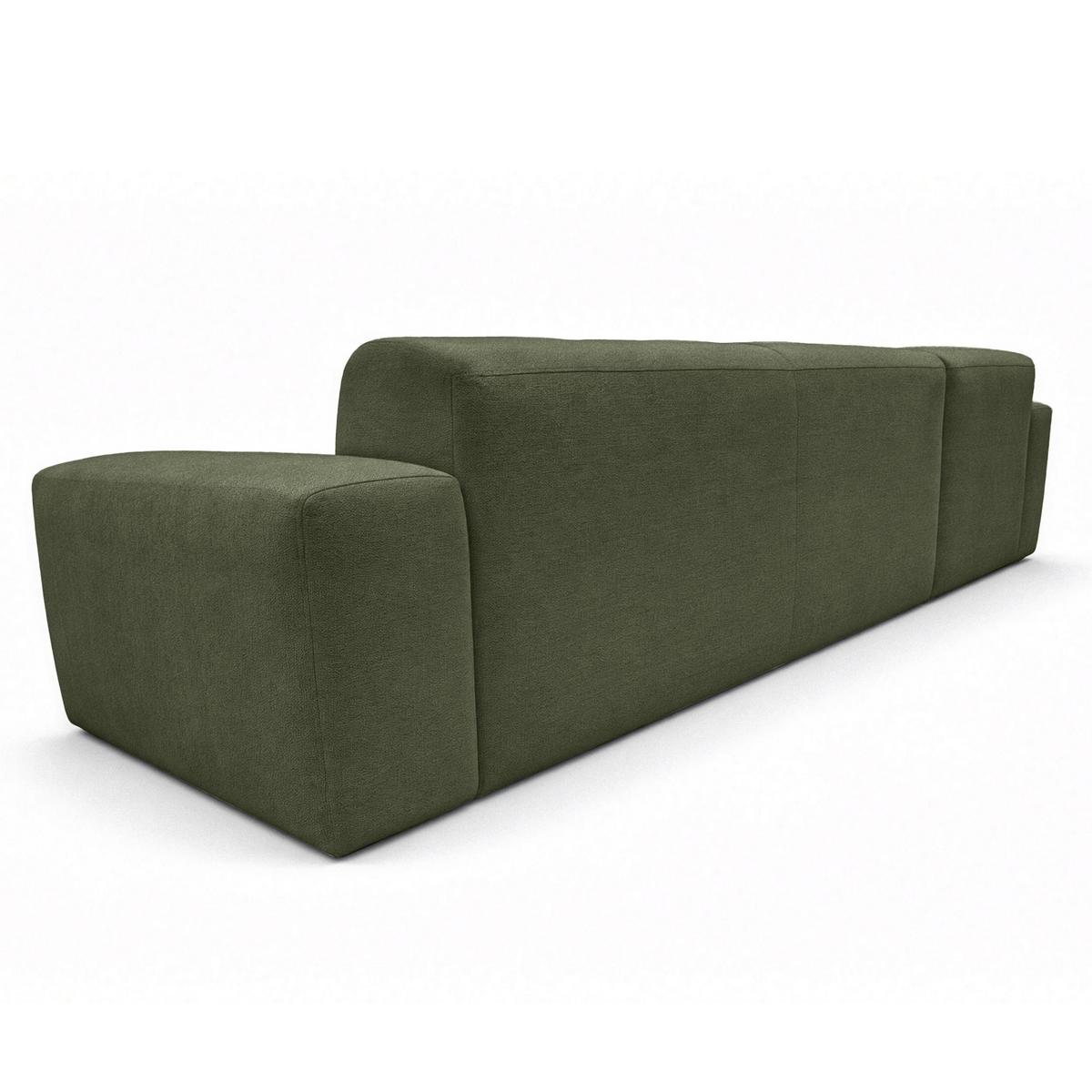ECKSOFA L Form Corlu Grün 310/165/78 cm – stilvolle kleine Eckcouch Links - Schwarz/Grün, Kunststoff/Textil (310/165cm) - AX Living