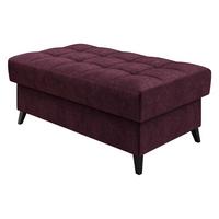 POLSTERHOCKER Nord - Violett/Schwarz, Holz/Textil (106/44/67cm) - MIRJAN24