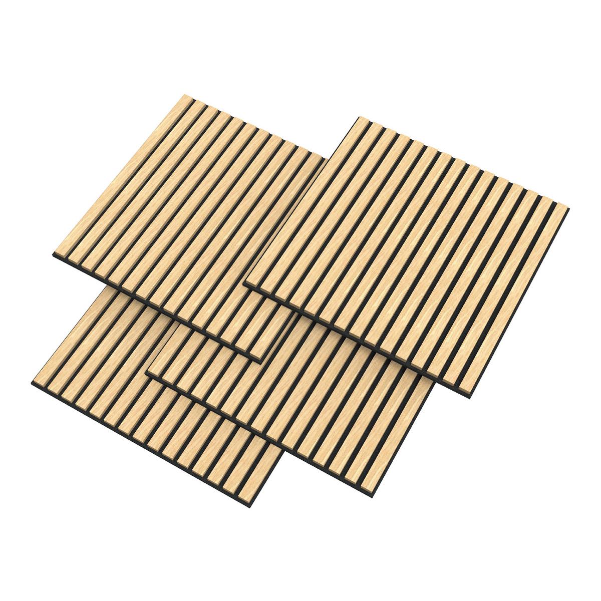 AKUSTIK WANDPANEEL-SET Vang 4-TLG. II - Eiche Artisan, Holzwerkstoff/Kunststoff (60/60/2.1cm) - NEU.HOLZ