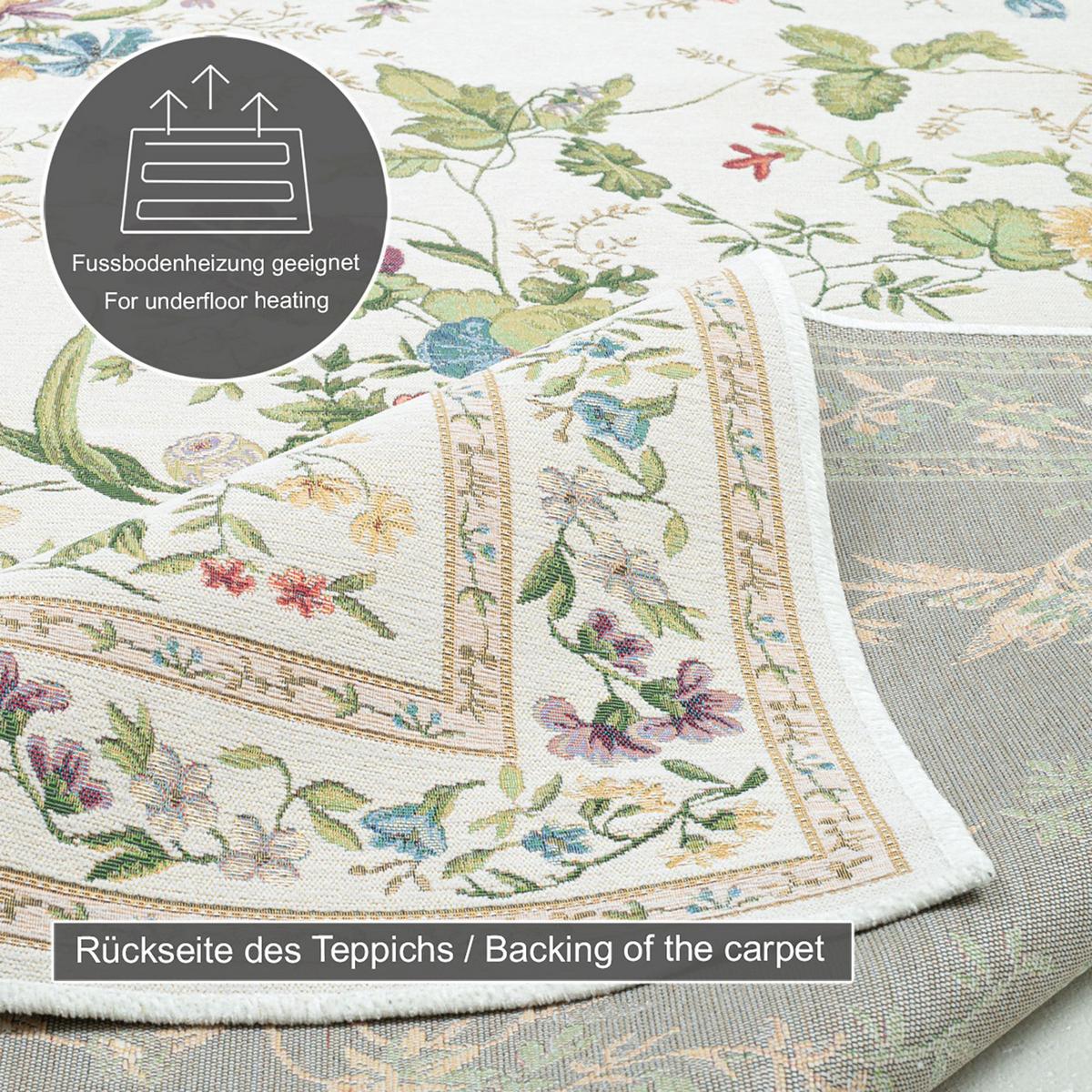 FLACHWEBTEPPICH Flomi 120x170 cm - Creme, Textil (120/170cm) - THEKO
