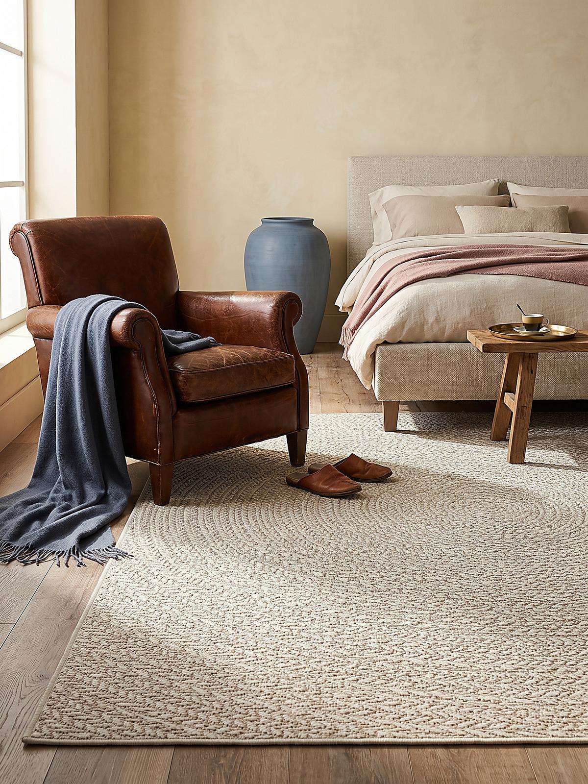 FLACHWEBTEPPICH Berber CORDEV Polypropylen Creme 240 x 340 cm - Beige, Textil (240/340cm) - KADIMA DESIGN