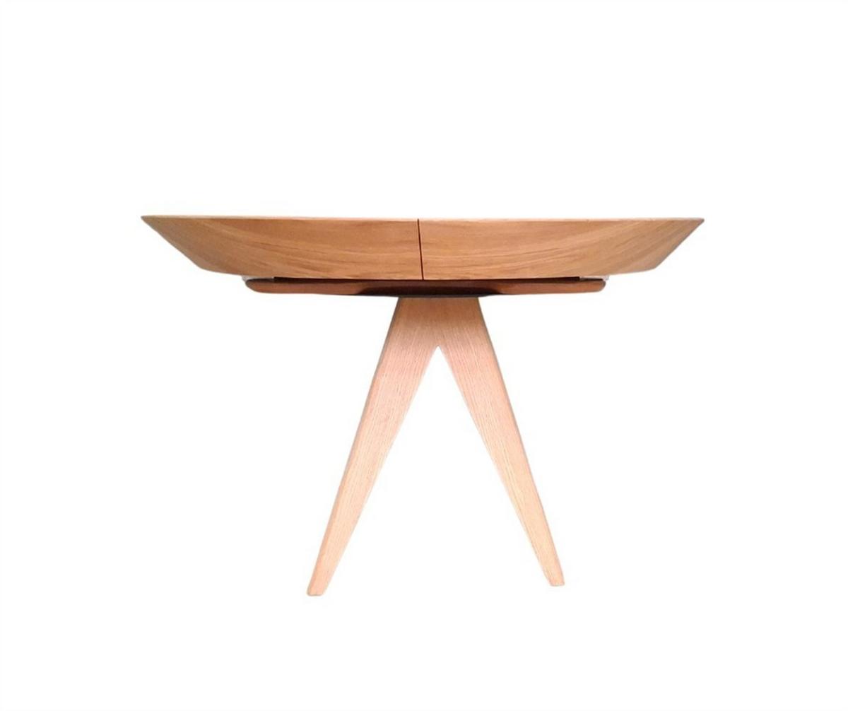 ESSTISCH INTARSIO Ausziehbar 120 - 220 / 120 x 76 cm - Eichefarben, Holz (120/120/76cm) - MASSENO