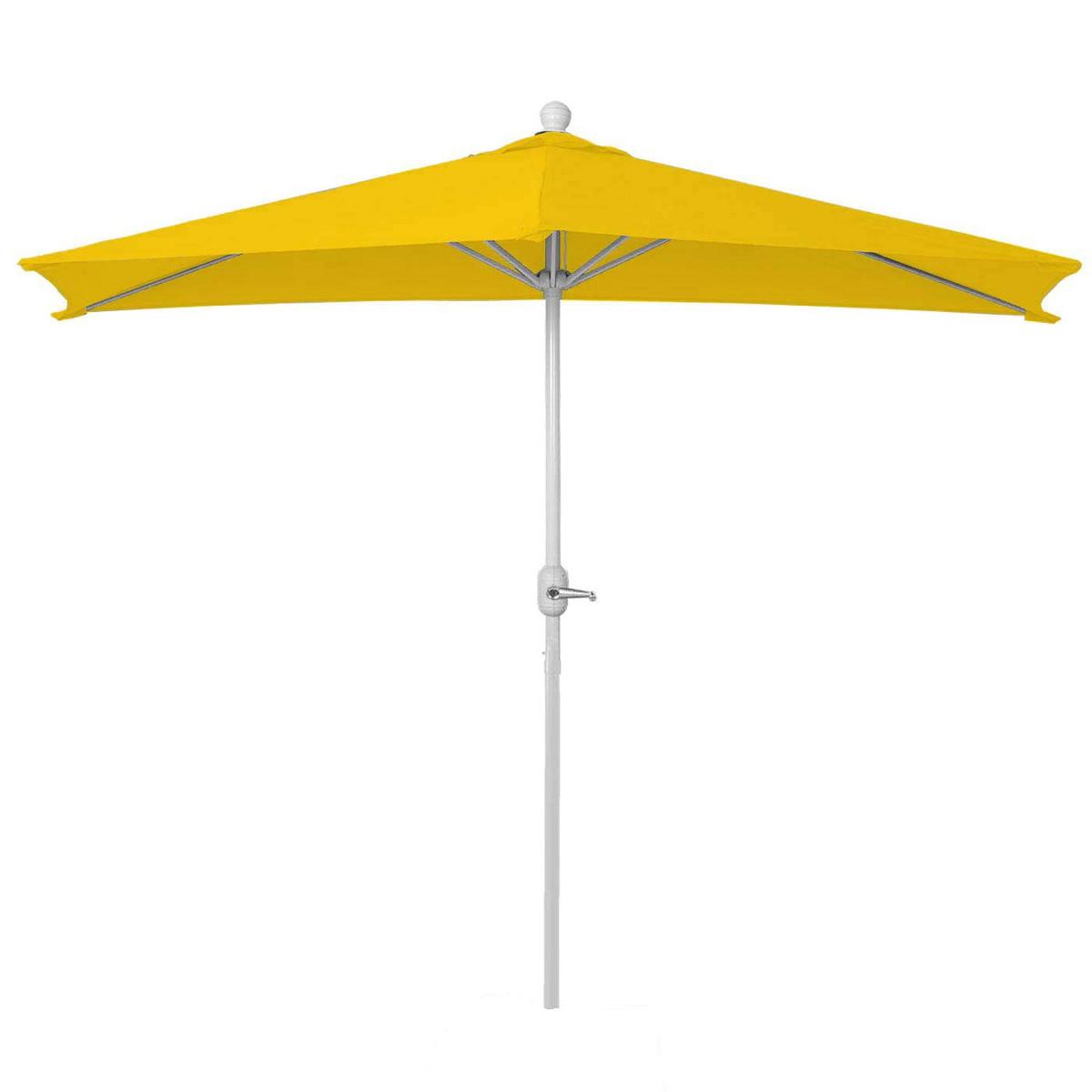 SONNENSCHIRM I HALBRUND UV 50+ Gelb - Gelb, Textil (260/135cm) - MCW