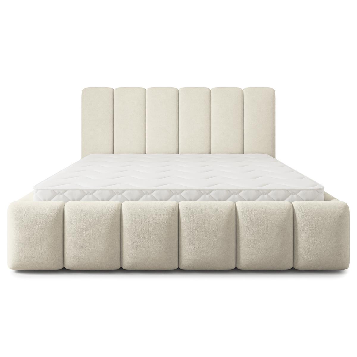 POLSTERBETT ATTORA SR 140x200 cm mit Bettkästen - Creme - Creme, Holz (140/200cm) - MASSENO