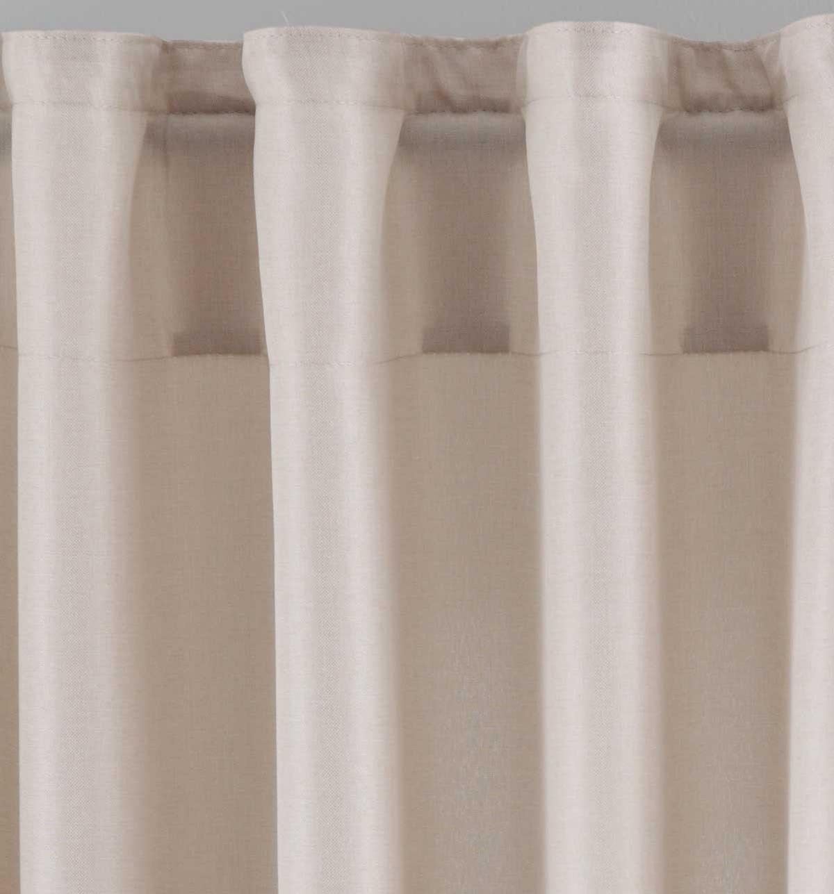 SCHLAUFENGARDINE 2ER SET »Jena« HxB 225x140 cm Sand - Sandfarben, Textil (140/225cm) - Gardinenbox
