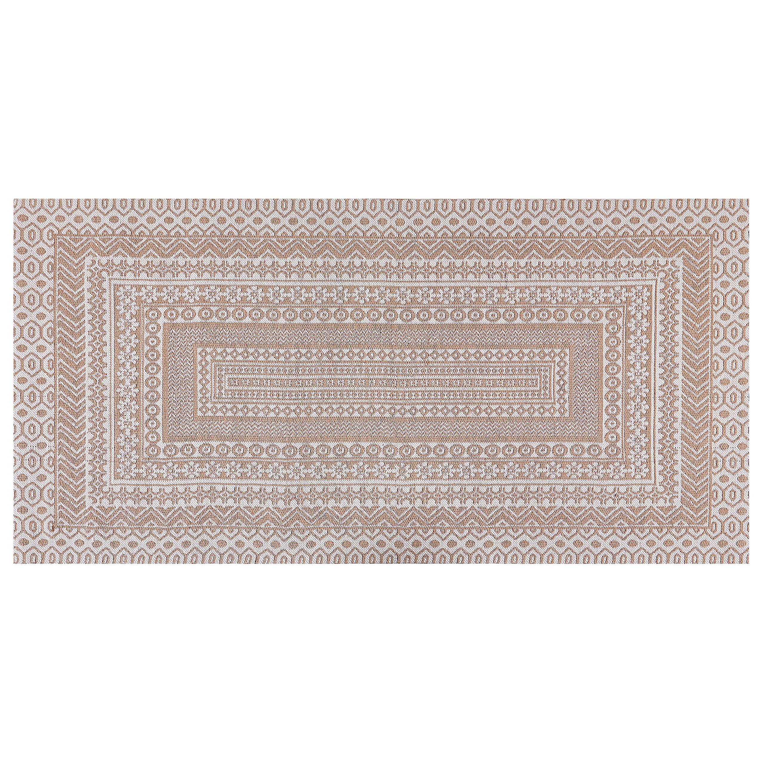 KURZFLOR-TEPPICH Baglar 150/80 cm - Beige, Naturmaterialien (80/150cm) - Beliani