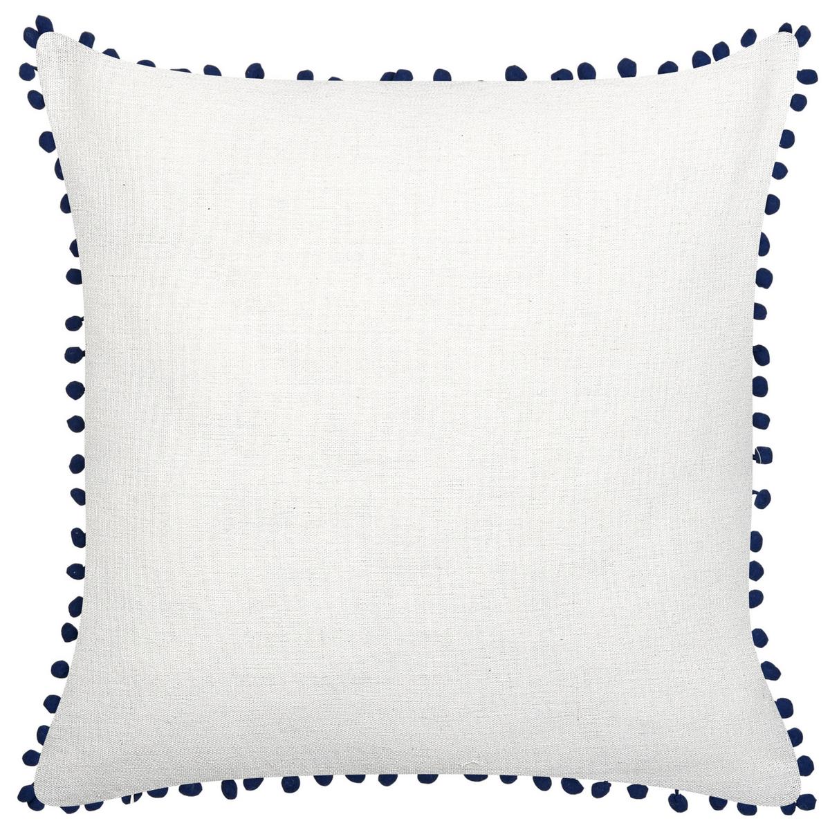 DEKOKISSEN 2er-Set Dunkelblau 45/45 cm Dandelion - Dunkelblau, Textil (45/45cm) - Beliani