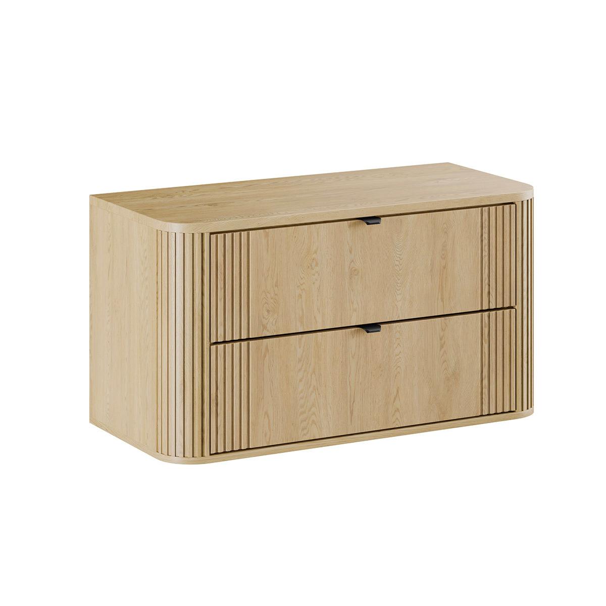 WASCHTISCH 100.4cm Mila Helle Eiche - Braun, Holzwerkstoff (100.4/54/46cm) - Petits-meubles