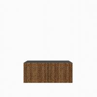 LOWBOARD ROVA 100/41/40 cm, Hängender TV-Schrank Schwarz / Eichefarben - Eichefarben/Schwarz, Holzwerkstoff (100/41/40cm) - MASSENO