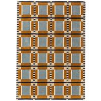 TEPPICH aus Wolle, handgetuftet, ORRIN, in Multi, Fensterkaro-Raster, 140 x 200 cm - Multicolor, Textil (140/200cm) - KADIMA DESIGN