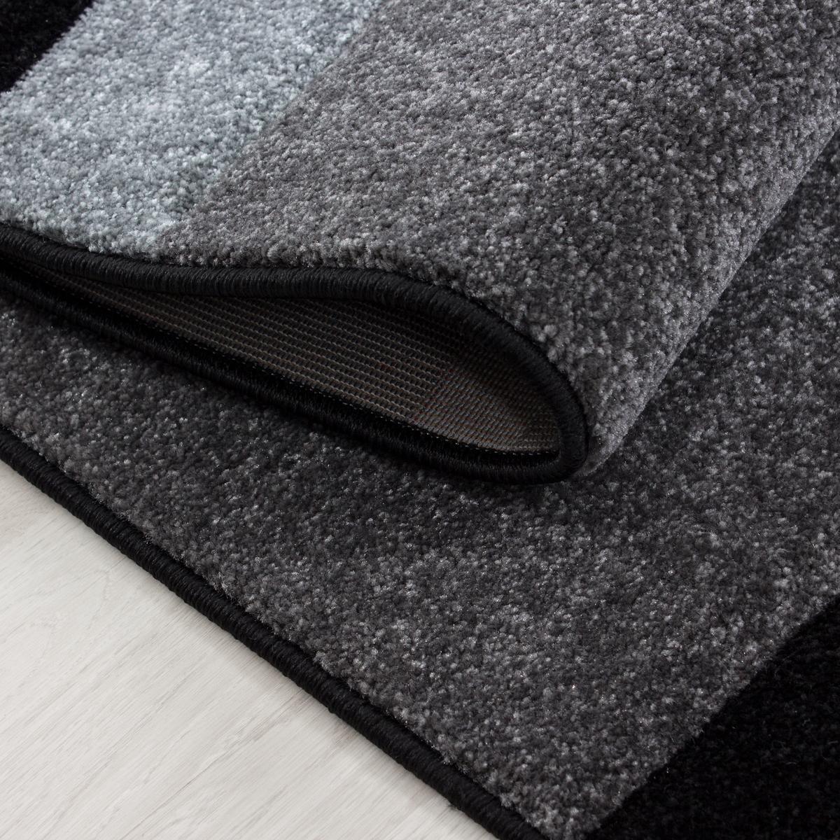 KURZFLORTEPPICH LATEMAR, kariert, Grau, 160 x 230 cm - Grau, Textil (230/160cm) - KADIMA DESIGN