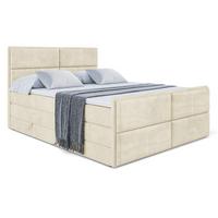 BOXSPRINGBETT AURA-Z KING - 120 x 200 - H3/H4 - Beige - Beige, Holzwerkstoff (120/200cm) - ALTDECOR