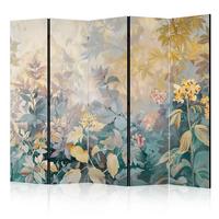 PARAVENT 5-tlg 225x172 cm Wiese mit Wildblumen - Multicolor, Holz/Textil (225/172/3cm) - Muralo